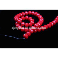 China Jewelry decorative porcelain red crystal rondelle beads wholesale beads